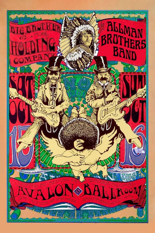 Big Brother At The Avalon Ballroom by Radio Days wall art