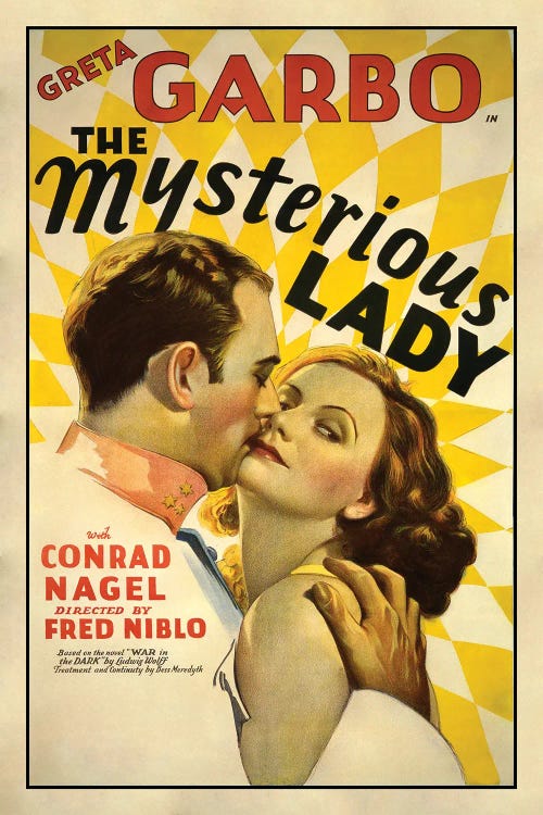 Greta Garbo - Mysterious Lady by Radio Days wall art