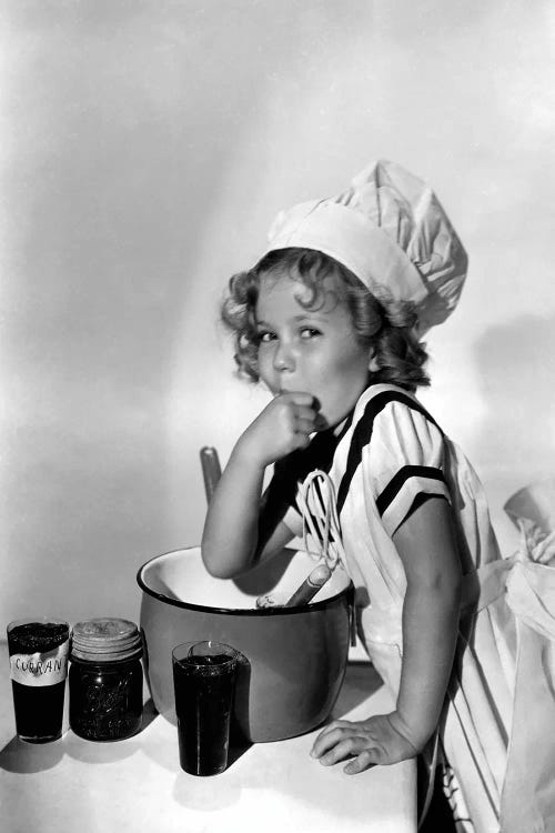 Shirley Temple Cooking by Radio Days wall art