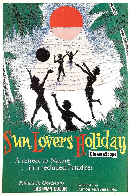 Sun Lovers Holiday by Radio Days wall art