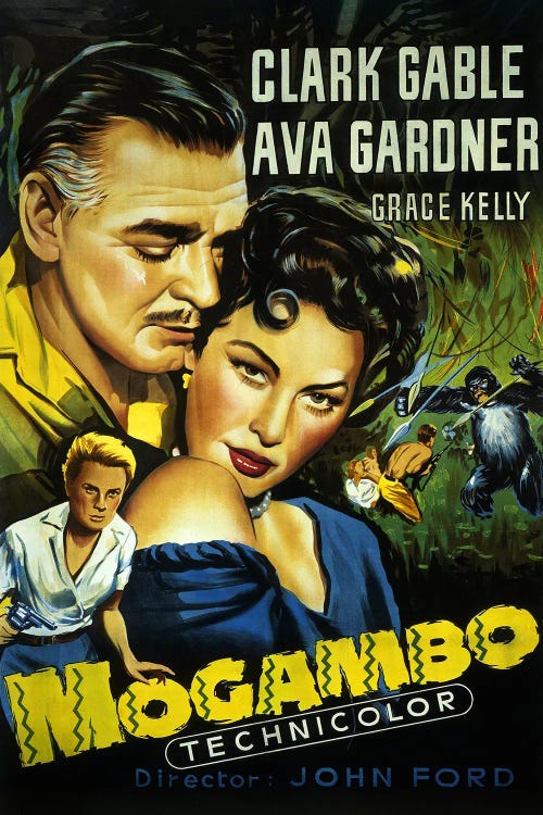 Mogambo - Ava Gardner, Clark Gable by Radio Days wall art