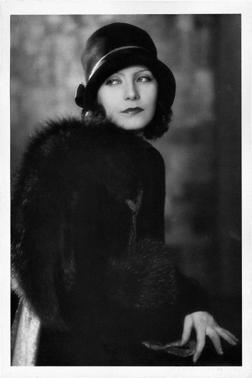 Greta Garbo B&W by Radio Days wall art