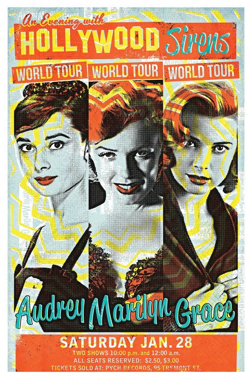 Hollywood Sirens Tour by Radio Days wall art