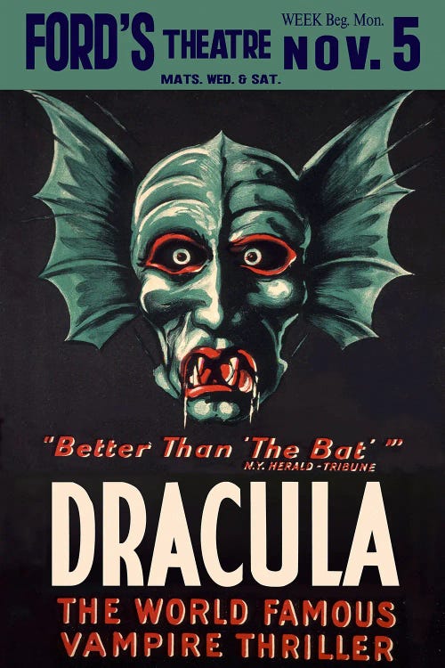 Dracula Ford's Theatre by Radio Days wall art