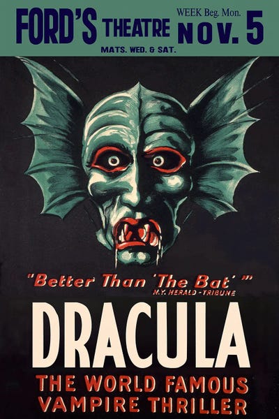 Movie Characters: Dracula Ford's Theatre by Radio Days