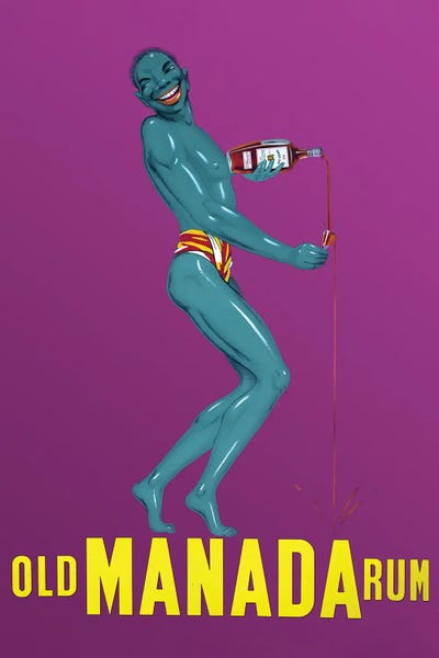 Food & Drink Posters: Old Manada Rum by Radio Days