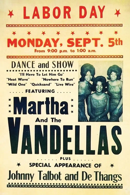 Martha And The Vandellas - Dance And Show by Radio Days wall art