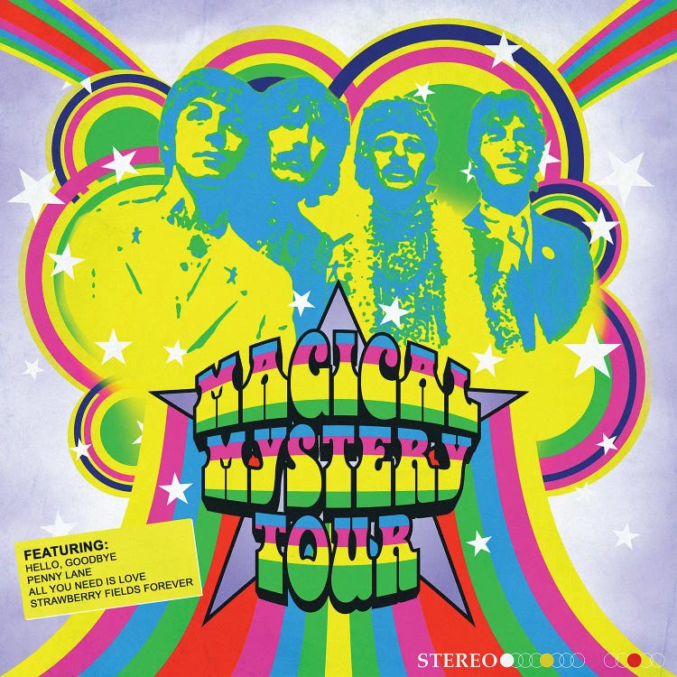 Fab 4 - Magical Mystery Tour by Radio Days wall art