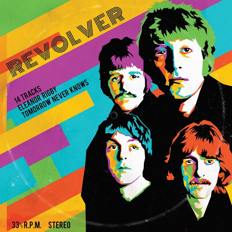 Fab 4 - Revolver by Radio Days wall art