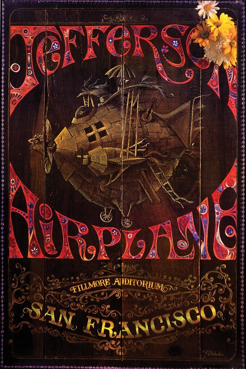 Jefferson Airplane - Steampunk Plane by Radio Days wall art