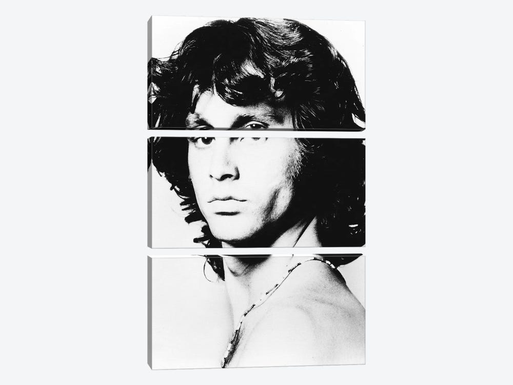 Jim Morrison Pose I by Radio Days 3-piece Canvas Print