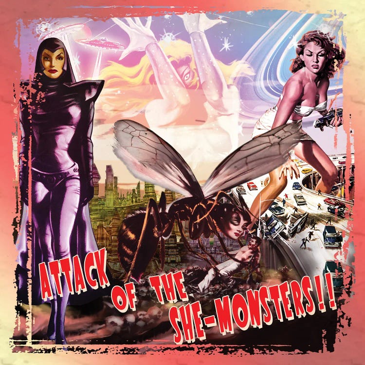 She Monsters by Radio Days wall art