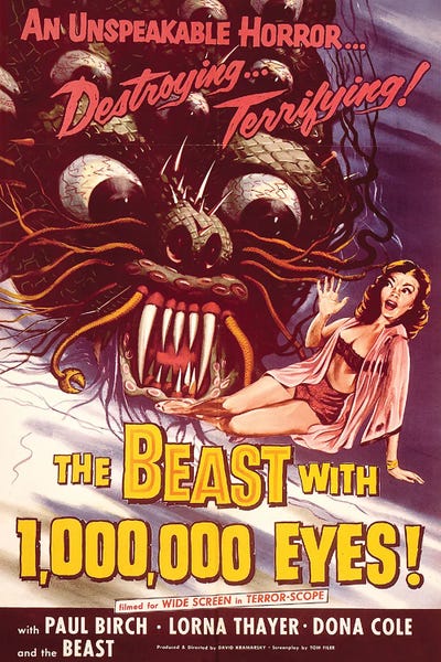 Horror Movies: The Beast With A Million Eyes by Radio Days