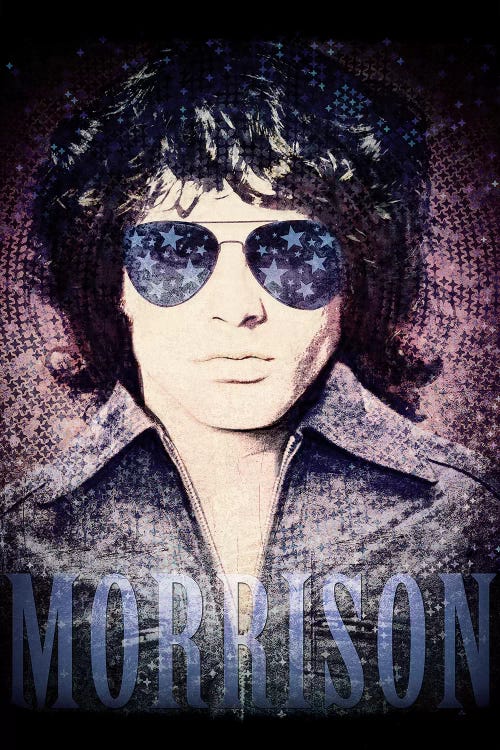 Jim Morrison Psychedelic Poster