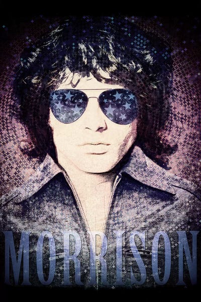 Radio Days: Jim Morrison Psychedelic Poster by Radio Days