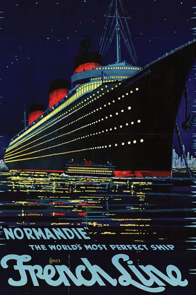 Cruise Ships: Normandie French Line by Radio Days