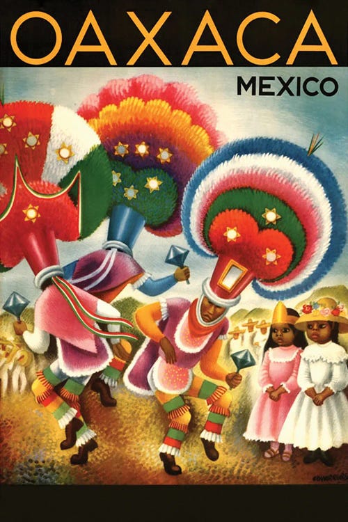 Oaxaca Mexico by Radio Days wall art