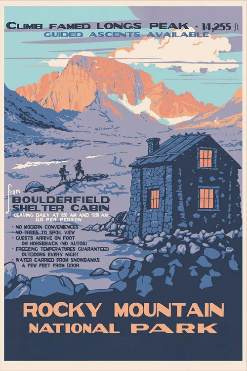 Rocky Mountain Colorado by Radio Days wall art