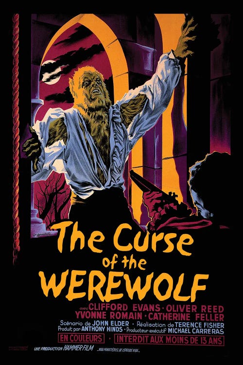 The Curse Of The Werewolf by Radio Days wall art