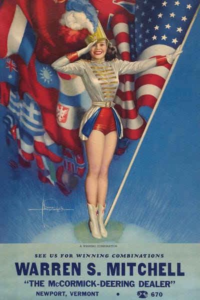 Radio Days: Rolf Armstrong Pin Up by Radio Days