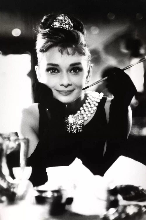 A Smiling Audrey Hepburn