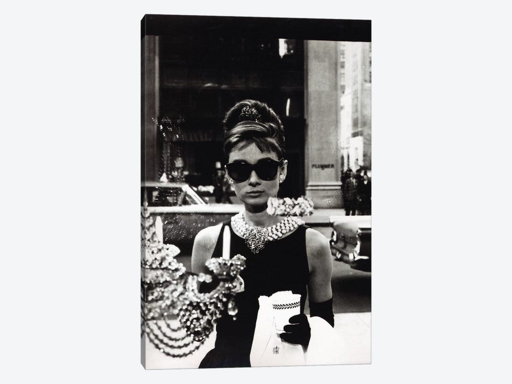 Audrey Hepburn As Seen Through Tiffany's Storefront Window by Radio Days 1-piece Art Print