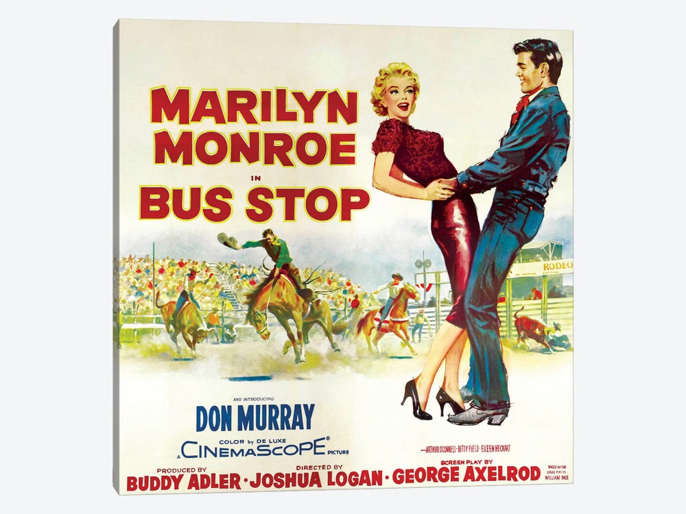 Bus Stop Film Poster (Rodeo Scene) by Radio Days 1-piece Canvas Artwork