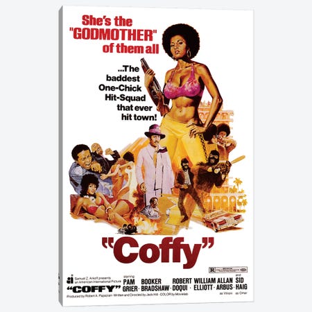 Coffy Film Poster Canvas Print #RAD64} by Radio Days Canvas Print