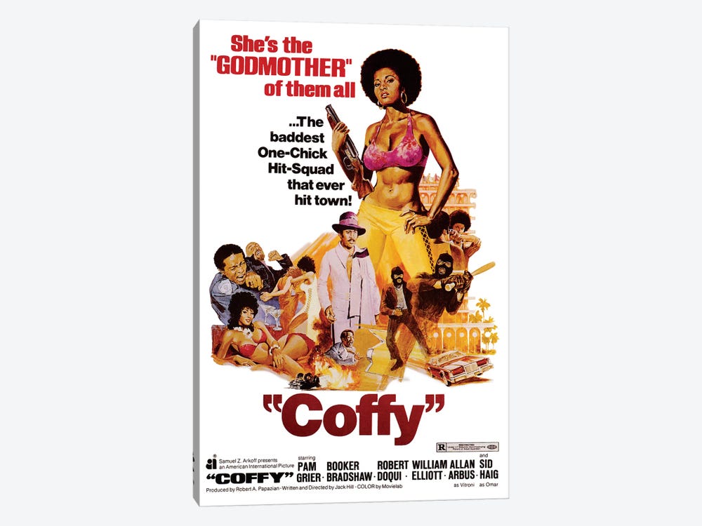 Coffy Film Poster by Radio Days 1-piece Canvas Artwork