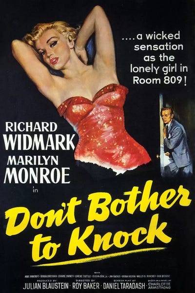 Television & Movies: Don't Bother To Knock Film Poster by Radio Days