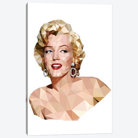 Geometric Vector Marilyn Monroe Canvas Print #RAD67} by Radio Days Canvas Print