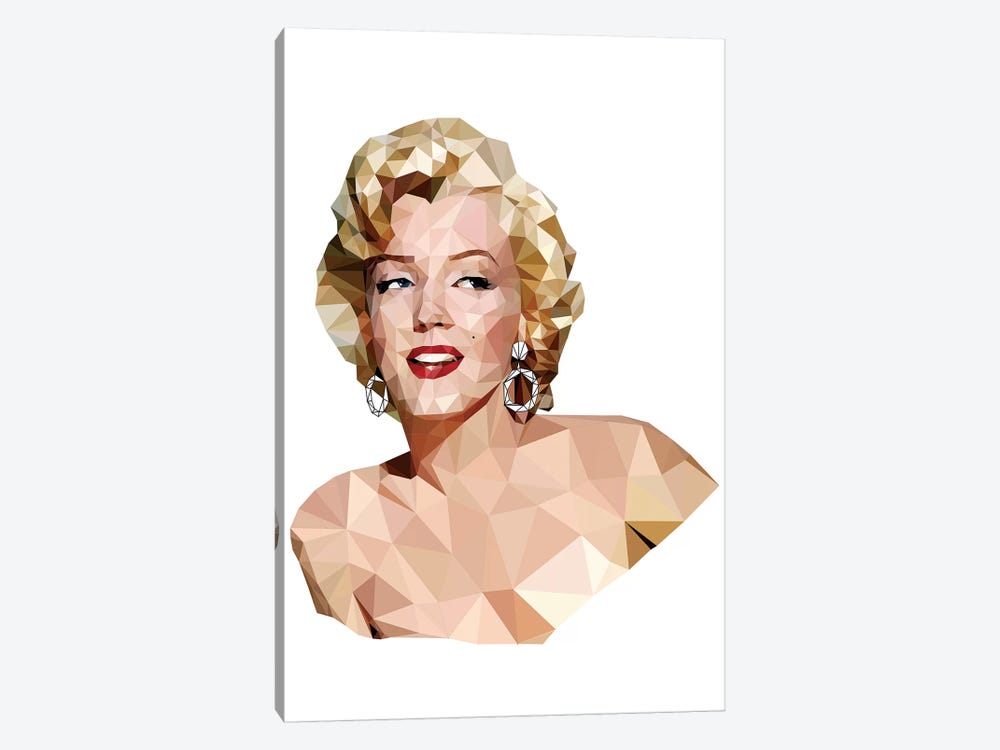 Geometric Vector Marilyn Monroe by Radio Days 1-piece Canvas Art Print