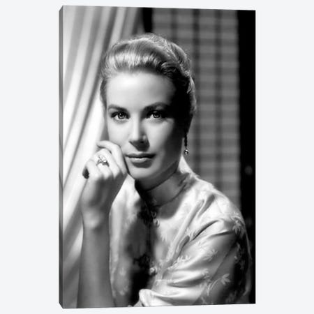 Grace Kelly In An Oriental Blouse Canvas Print #RAD68} by Radio Days Canvas Wall Art