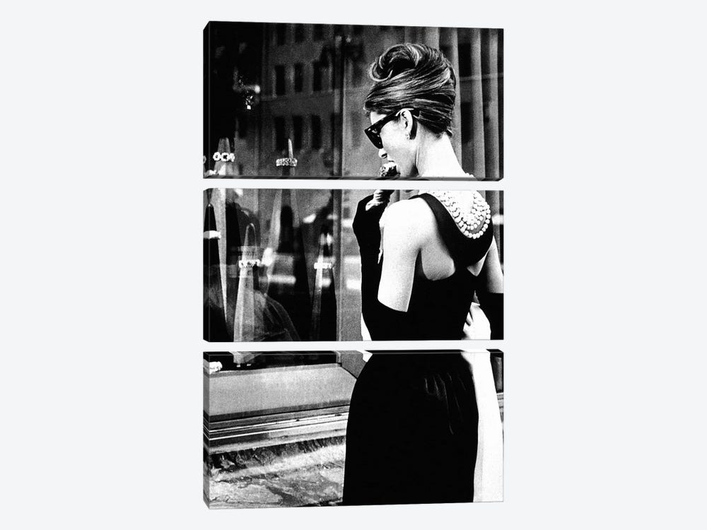 Audrey Hepburn Window Shopping I by Radio Days 3-piece Canvas Wall Art
