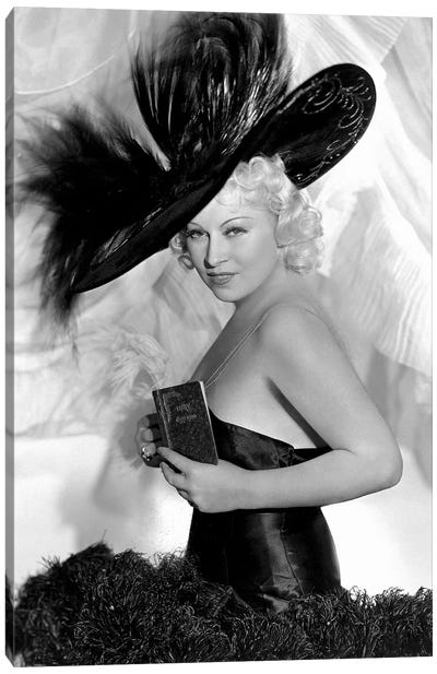 Mae West As Peaches O'Day In Every Day's A Holiday Canvas Art Print - Mae West