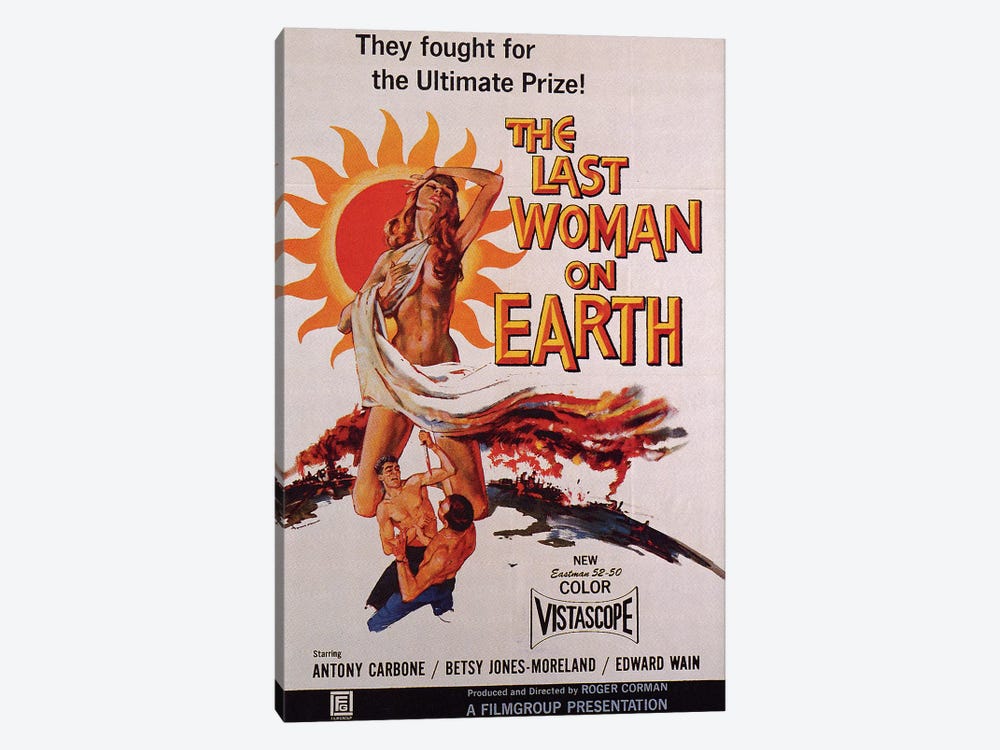 The Last Woman On Earth Film Poster by Radio Days 1-piece Canvas Art