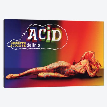 Acid: Delirio Dei Sensi Film Poster Canvas Print #RAD84} by Radio Days Art Print