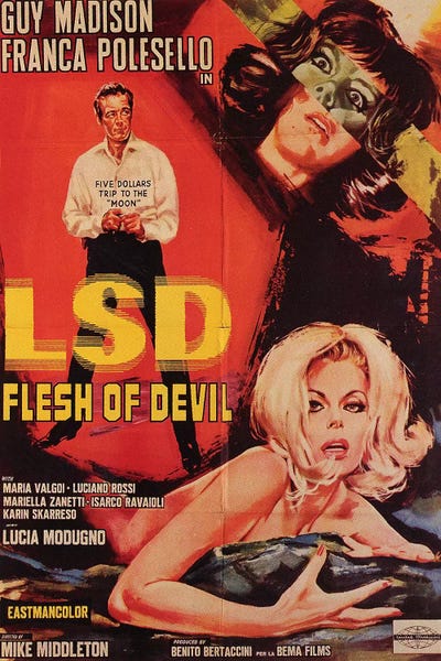 Horror: LSD Flesh Of Devil Film Poster by Radio Days
