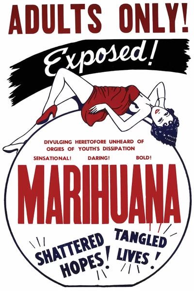 Radio Days: Marihuana Film Poster I by Radio Days