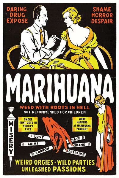 Radio Days: Marihuana Film Poster II by Radio Days