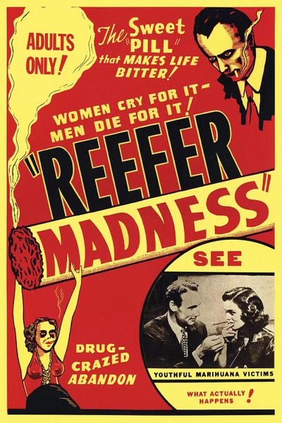 Home Theater: Reefer Madness Film Poster by Radio Days