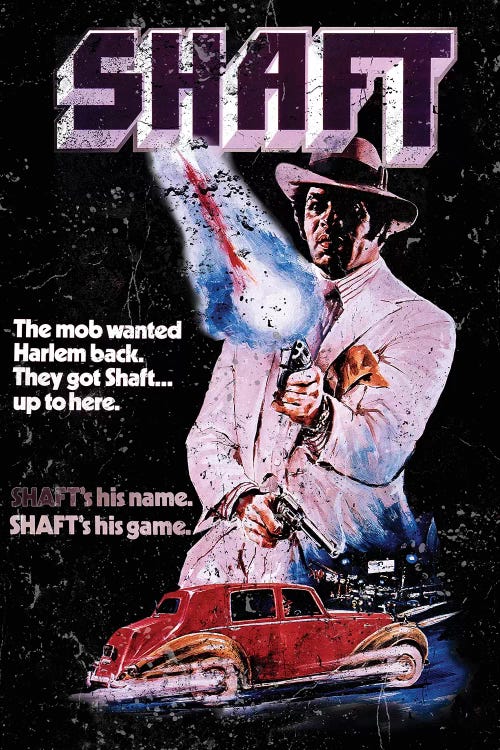 Shaft Promotional Poster by Radio Days wall art