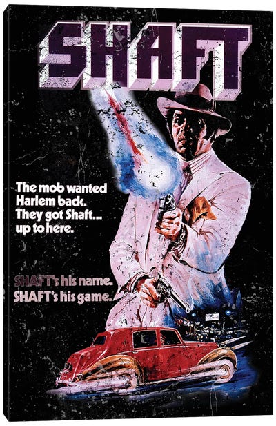 Shaft Promotional Poster Canvas Art Print - Thriller Movie Art
