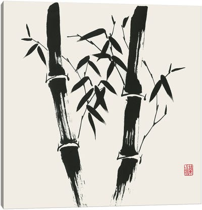 Bamboo Collection VII Canvas Art Print - Japandi