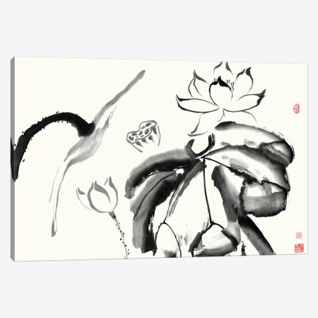 Lotus Study III Canvas Print #RAE5} by Nan Rae Canvas Artwork