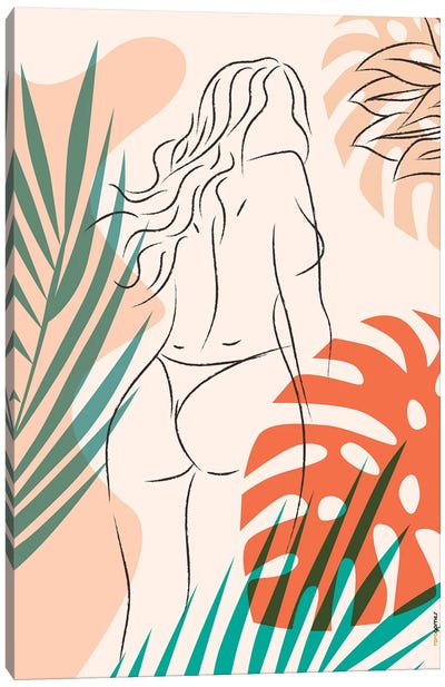 Beach Girl II Canvas Art Print - Rafael Gomes