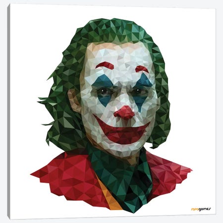 Joker II Canvas Print #RAF125} by Rafael Gomes Canvas Art Print