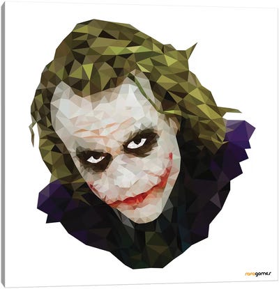 Joker I Canvas Art Print - Heath Ledger