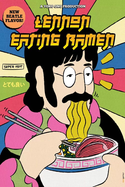 Lennon Eating Ramen