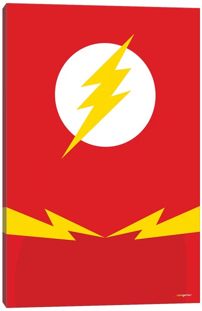Flash Canvas Art Print - Justice League
